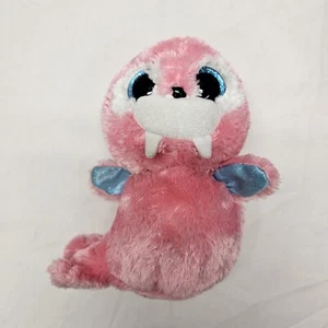 Ty Beanie Babies Boos "Tusk" The Pink Walrus 2018 6 Inch Plush Stuffed Toy - Picture 1 of 9