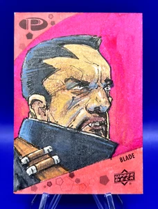 2021 Upper Deck Marvel Premier Blade Sketch Card 1/1 James Dickson Auto 1 of 1 - Bild 1 von 4