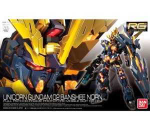 BANDAI RG 1/144 Unicorn Gundam 02 Banshee Norn UC Figure Model Kit Japan NEW - Picture 1 of 10