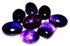 96 cts Amethyst Cabochon Natural WHOLESALE Gemstone Lot 8 Pcs #wam4 - Picture 1 of 6
