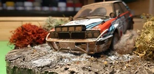 LANCIA DELTA 16 V SAFARI diorama 1/24 - Foto 1 di 4