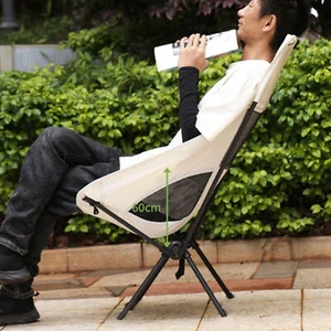 Folding Chair Mesh Camping Backpacking Beach Fishing Collapsible Stool Seat K - Picture 1 of 21