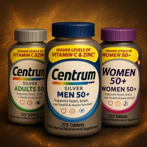 Centrum Silver Hombres Mujeres Adultos 50+ Multivitamínico con Vitamina C y Zinc Inmune - Imagen 1 de 15