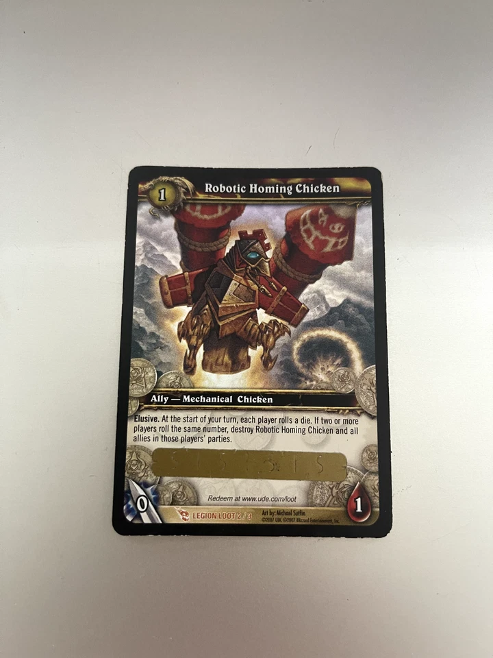 World of Warcraft - WOW TCG - Robotic Homing Chicken - Not Used - Unscratched - - Bild 1 von 1