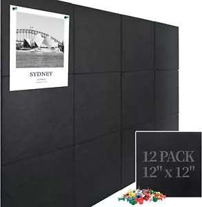 Large Cork Board Felt, Decorative Plate, Felt Wall Tiles with Safe Removable.... - Picture 1 of 7