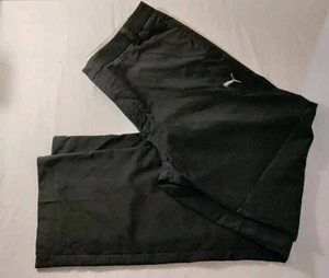 Men Puma Dry Cell Black Polyester Spandex Lightweight Dress Pants 38x32 VTG NWOT - Picture 1 of 10