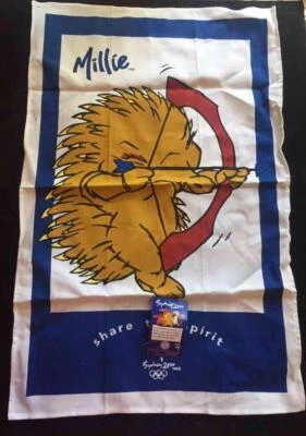 Toalla Millie Mascota Souvenir Juegos Olímpicos de Sydney 2000 30" x 18" nueva con etiqueta Foto 1 de 4