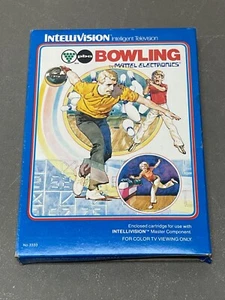 Intellivision 1980 PBA Bowling Videospiel 3333 Cartridge Overlays Box ungetestet - Bild 1 von 6