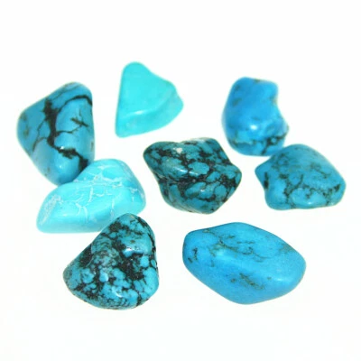 1PC Natural Tumbled Stone Turquoise Crystal Healing Reiki Mineral 20-35mm - Image 1 of 4