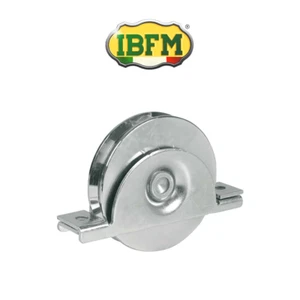 393/A IBFM - Coppia Ruota con supporto interno 2 cuscinetti gola V - Imagen 1 de 3