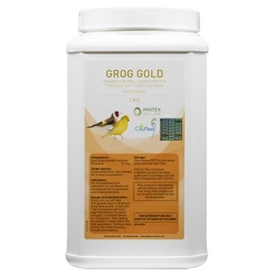 GROG GOLD 1KG BY PANTEX-DR. COUTTEEL GROG GOLD 1KG - coccidiosis - atoxoplasmosis - Pantex-Dr. Coutteel