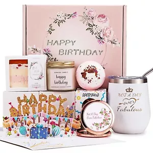 Birthday Gifts for Women, Happy Bath Set Relaxing Spa Gift Baskets Ideas for Wom - Picture 1 of 9