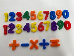 Magnetic Numbers Colorful Math Learning Plastic Numbers