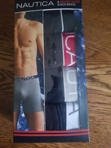 NAUTICA 4 PACK MEN’S BOXER BRIEFS UNDERWEAR MULTI COLOR HEATHERS NIB Size XL - Picture 1 of 4