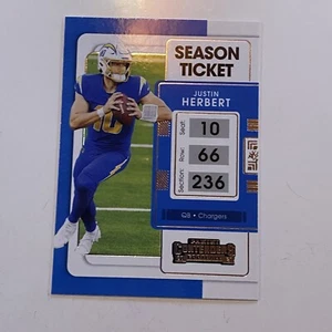 2021 Panini Contenders - Justin Herbert #51 - Football Trading Card - Picture 1 of 2