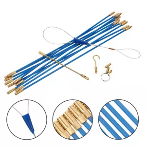 1 juego de herramientas de pesca de alambre extractor de cable de cinta de pescado de fibra de vidrio para cable eléctrico - Imagen 1 de 12