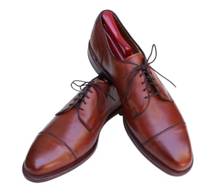 Allen Edmonds Redding 6558 Cuero Marrón Puntera Oxford Zapato de Vestir Talla 11D - Imagen 1 de 10