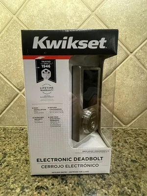 Cerradura de puerta con cavidad corredera Kwikset 275CNT 15 cerrojo electrónico reparación sin llave Foto 1 de 4