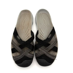 KEEN Kira Mule Slide Sandals Shoes Women's Size 8 Black and Grey - Picture 1 of 13