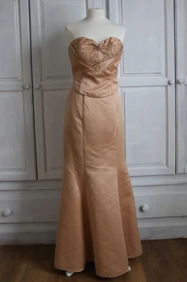 Stunning Jora Champagne Peach Ball Gown Two Piece NWT XS  - Image 1 of 4