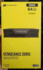 BRAND NEW NEVER OPENED Corsair Vengeance  DDR5 64GB RAM (2x32GB) 6400MHz CL32 - Picture 1 of 1