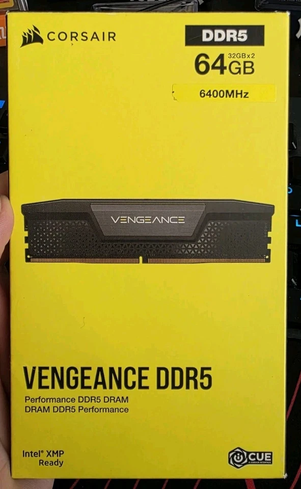BRAND NEW NEVER OPENED Corsair Vengeance  DDR5 64GB RAM (2x32GB) 6400MHz CL32 - Image 1 of 1