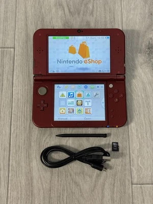 Consola Nintendo NUEVA 3DS LL XL Roja Metálica con extras (Vendedor de EE. UU.) *DOBLE IPS* Foto 1 de 4