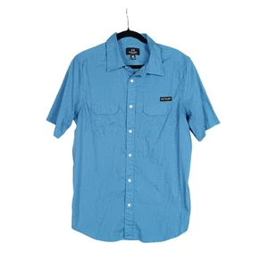 Camisa Realtree Pesca Azul Abotonada Manga Corta Para Hombre Mediana Exterior - Imagen 1 de 6