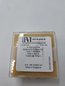 II-VI Infrared SI Reflector 20.8mmDIA x 5.08mmTHK Coated @ 10.6um - Picture 1 of 3