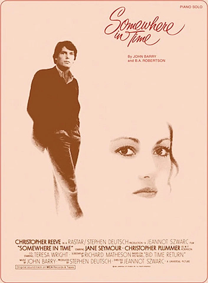Somewhere in Time Movie Song Piano Solo Intermediate Sheet Music Hal Leonard