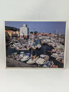 Whitman Bornholm Denmark Harbor 1000 Piece Puzzle - Picture 1 of 8