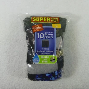 Hanes Underwear Boys Large 14/16 Boxer Briefs Tagless Cool Comfort 10 Pack - Picture 1 of 10