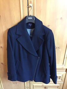 Ladies Marks And Spencer Smart Navy Jacket Size 14
