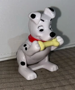 McDonalds Happy Meal Spielzeug Disney 101 Dalmatiner Aufzieh Hund mit Knochen - Bild 1 von 5