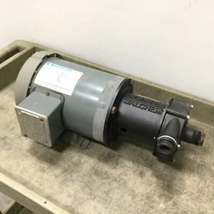 Iwaki WMD-100RTE Magnetic Drive Pump, 1" NPT, With Marathon AVA56T34F5301J Motor - Picture 1 of 7