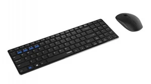 Rapoo 9300M Wireless Multi-Mode Deskset Keyboard & Mouse Black QWERTZ (DE) - Picture 1 of 4