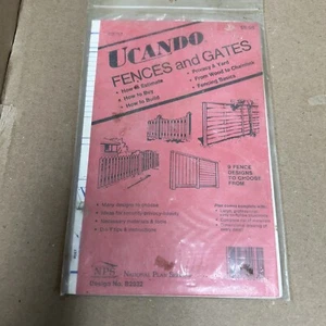 Ucando Fences&Gates Do It Yourself Plans With Materials List - Picture 1 of 1
