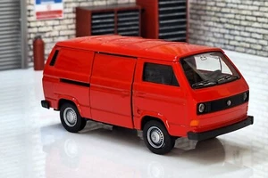 VW T3 Transporter Van - Red 1:43 Scale Van Model - Picture 1 of 7