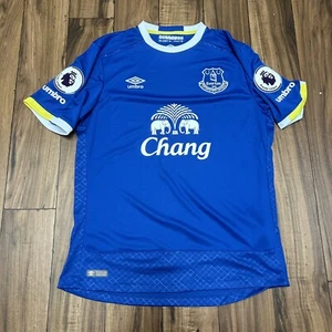 Umbro Everton 2016-17 Home Football Soccer Jersey Shirt Chang Blue Men’s Large - Picture 1 of 13
