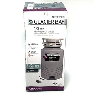 Glacier Bay TurboGrind 1/2 HP Garbage Disposal Continuous Feed GB500 Open Box