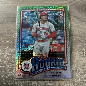 2024 Bowman Mega Mojo Chrome Refractor Noelvi Marte Rookie Of The Year Favorites - Bild 1 von 2