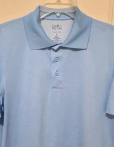 Croft & Barrow Quick Dry Polo Shirt Light Blue Men's Size Medium Nearly New - Picture 1 of 5