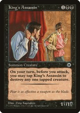 King's Assassin Portal NM Black Rare MAGIC THE GATHERING MTG CARD ABUGames