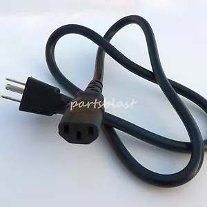 Cavo di Alimentazione 3' Pesante 16AWG 3 Conduttori PC CORTO Prong IEC Jumper Wire Foot - Foto 1 di 1
