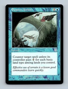 Magic The Gathering MTG Evasive Action (Silver) Apocalypse Card 2001 - Picture 1 of 2