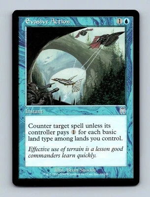 Magic The Gathering MTG Evasive Action (Silver) Apocalypse Card 2001 - Image 1 of 2