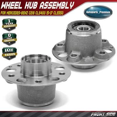 2x Conjunto de buje de cojinete de rueda delantera para Mercedes-Benz C218 CLS400 15-17 CLS550 Foto 1 de 4