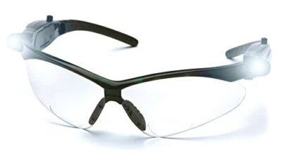 Gafas de seguridad bifocales para lectores Pyramex PMXTREME, lentes bifocales transparentes +1,5, LED Foto 1 de 4