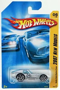 SHELBY COBRA DAYTONA COUPE 1/64 HOT WHEELS 2007 FIRST EDITIONS # 06/36 SILVER