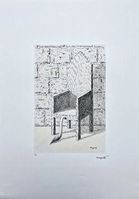 RENÉ MAGRITTE - Silla - firmada, edición numerada 90/100, 50x70cm Foto 1 de 4